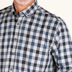 Clearance Vito Murat Herre Skjorte - Dark Denim