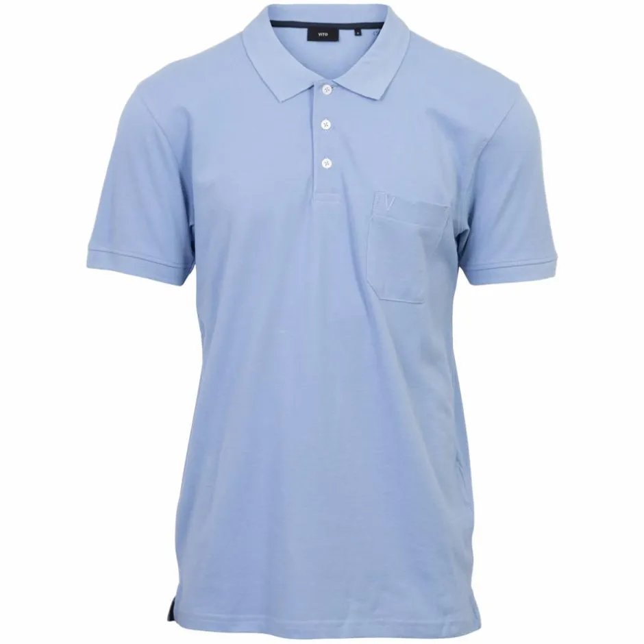 New Vito Roger Herre Polo - Blue