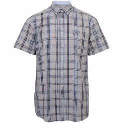 Vito Rome Herre Kortærmet skjorte - Ultra Light Sand