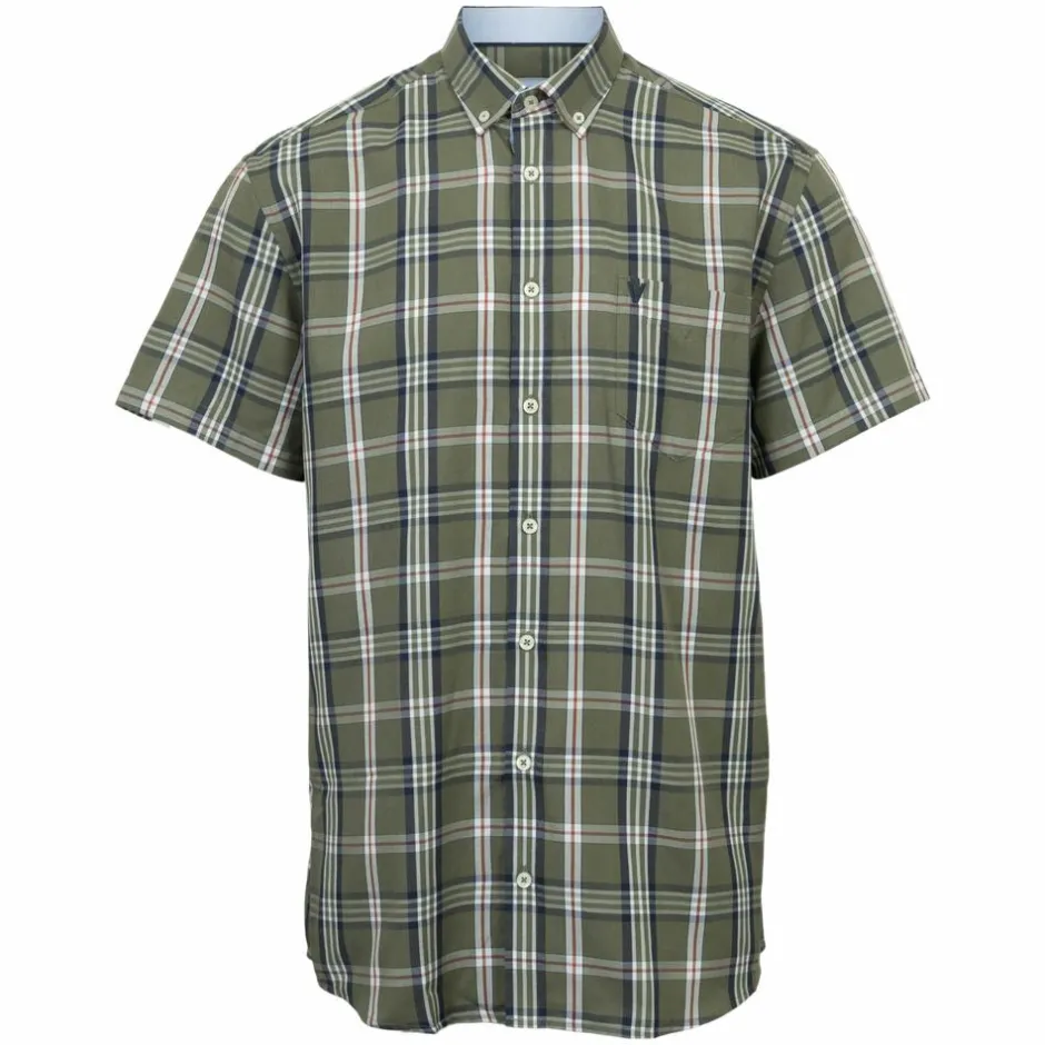 Vito Rome Herre Kortærmet skjorte - Light Army