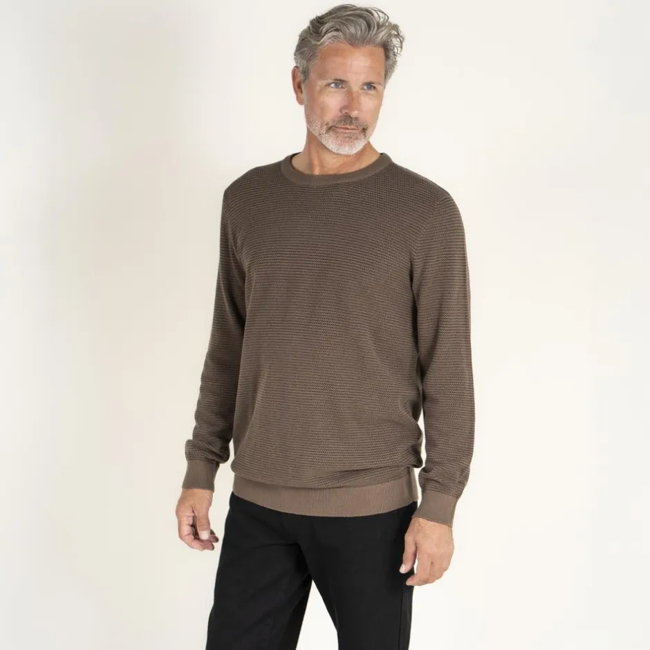 Hot Vito Viggo Herre Striktrøje - Mid Brown