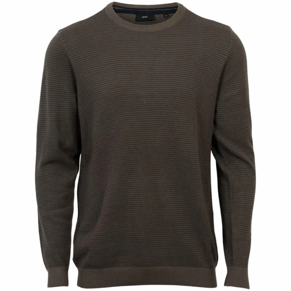 Hot Vito Viggo Herre Striktrøje - Mid Brown