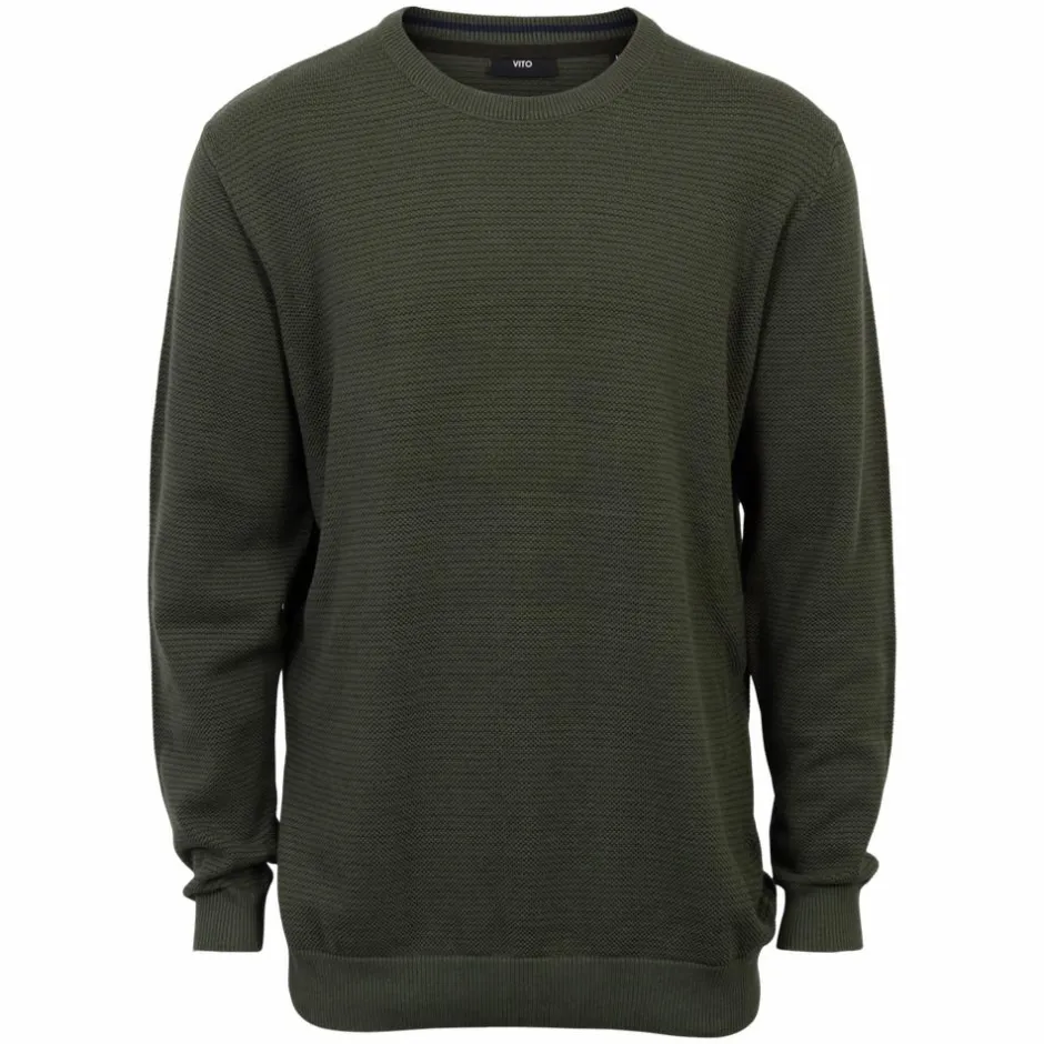Hot Vito Viggo Herre Striktrøje - Army Green