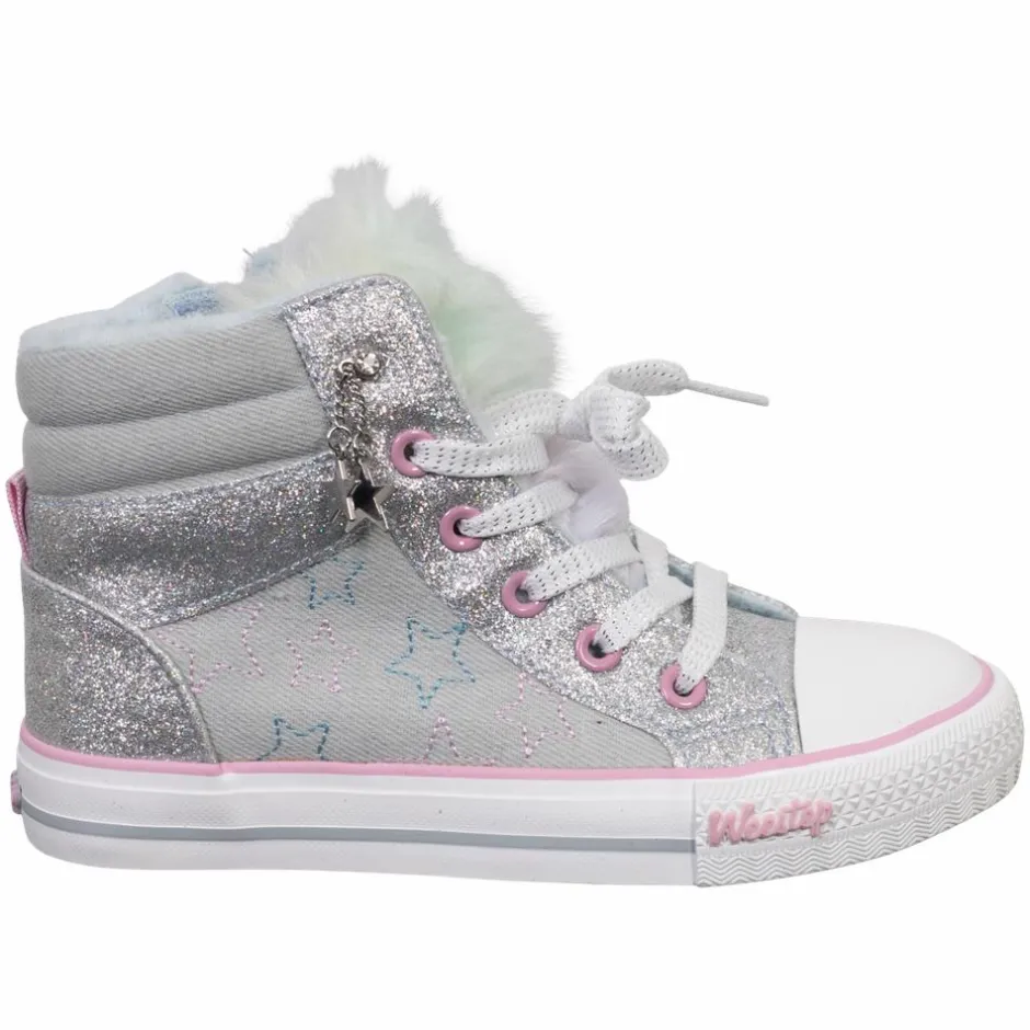 Weestep Pige Sneakers m. glimmer - Blue