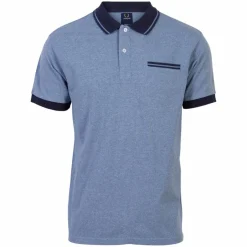 Outlet Yellowstone Eagle Herre Polo - Light Blue Melange