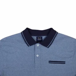 Outlet Yellowstone Eagle Herre Polo - Light Blue Melange