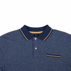 Sale Yellowstone Eagle Herre Polo - Navy Melange