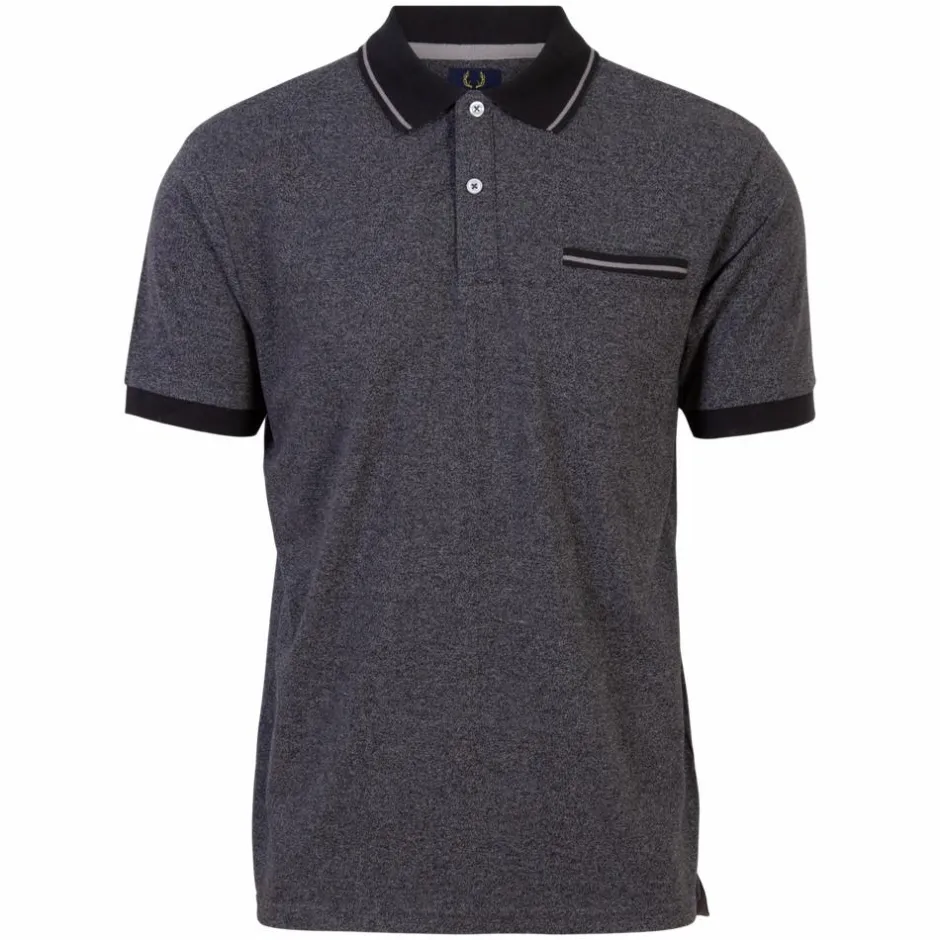 Outlet Yellowstone Eagle Herre Polo - Black Melange