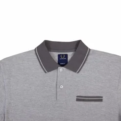 Outlet Yellowstone Eagle Herre Polo - Grey Melange