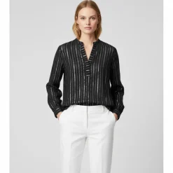 Online ZbyZ Dame Bluse - Black w. Lurex