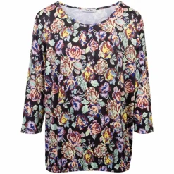 Outlet ZbyZ Dame Bluse - Print 56 Flowers