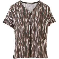 Online ZbyZ Dame Bluse Plus Size - Khaki