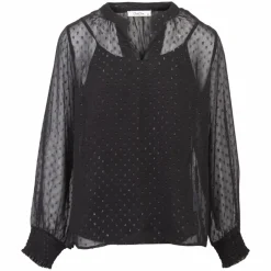 Sale ZbyZ Dame Bluse Plus Size - Black