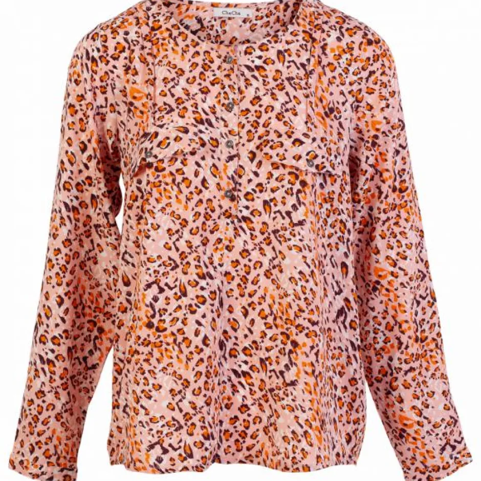 Outlet ZbyZ Dame Bluse Plus Size - Print 1