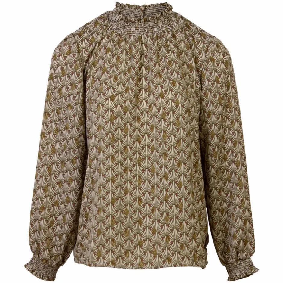 Hot ZbyZ Dame Bluse Plus Size - Brown