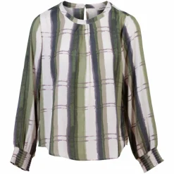 Sale ZbyZ Dame Bluse Plus Size - Khaki