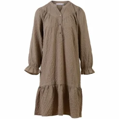 New ZbyZ Dame Kjole Plus Size - Sand