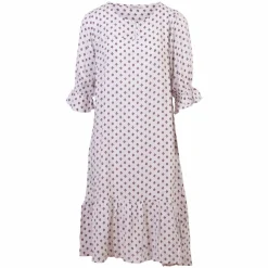 Best ZbyZ Dame Kjole Plus Size - White