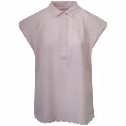 Best ZbyZ Dame Kortærmet skjorte i hørmix Plus Size - Rose