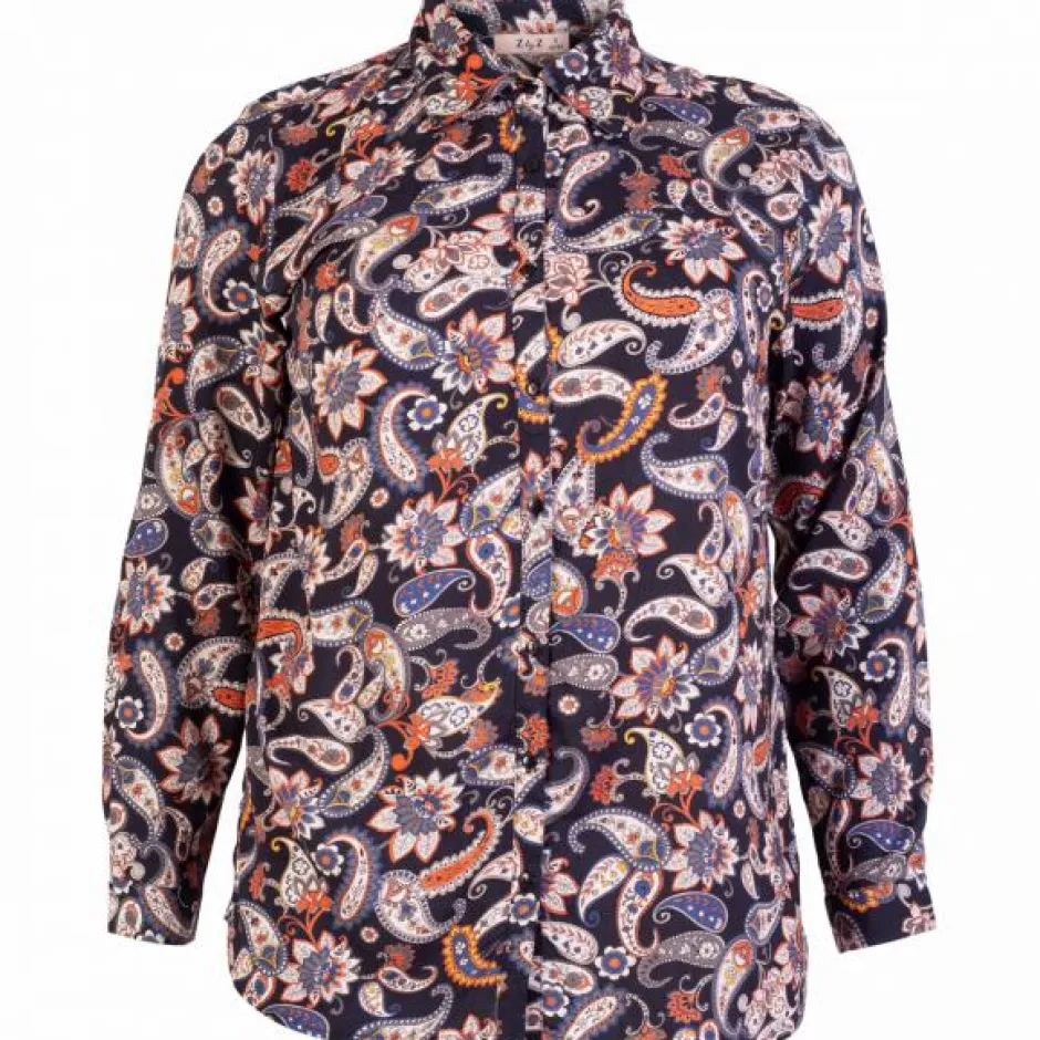 New ZbyZ Dame Skjorte Plus Size - Print 2