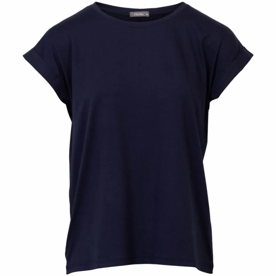 New ZbyZ Dame T-shirt Plus Size - Navy