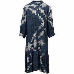 Hot ZbyZ Dame Tunika Plus Size - Navy/Sort