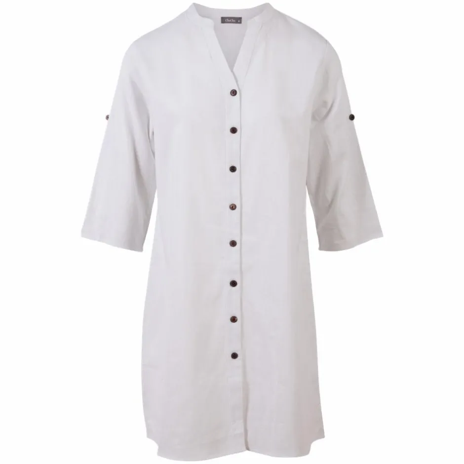 Best ZbyZ Dame Tunika Plus Size - White