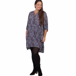 Discount ZbyZ Dame Tunika Plus Size - Black Animal