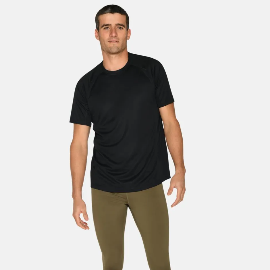 Outlet Zebdia Herre Trænings t-shirt - Black